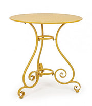 Tavolo Etienne Ocra D70 - Acciaio trattato per esterno