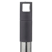 Scopa Telescopica Acciaio Inox Panno Microfibra Liscio - L. 44 x P. 1 x H. 135 cm