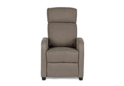 Poltrona Reclinabile Elodie Text Tabacco - Dimensioni: 67,5a x 90,5/140b x 98h x 45,5h1 x 61,5h2 cm