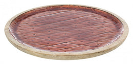 2x Piatto Decorativo Mangus Rosso