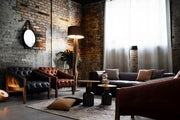Tappeto grigio in fibre naturali stile fusion 160x230