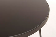 Tavolino nero in metallo stile design cm 50