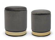 Set2 Pouf Contenitore Milena Grigio Sc