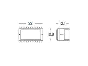 Applique E27  linea bia  bianco