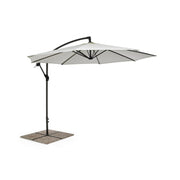 Ombrellone da giardino con braccio a 360°Texas cm 300x h260 Antracite-Natural iperbriko