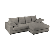 Divano Calgary grigio penisola reversibile