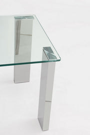Tavolino NEW ARLEY gambe in mdf rivestite in acciaio 51h cm