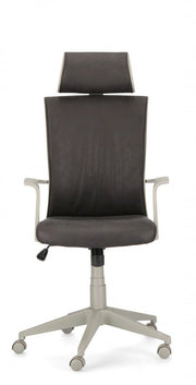 Poltrona ufficio tessuto nero Gordon