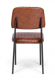 Sedia Nelly Arancio Scuro Vintage 60x59x84-44h