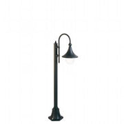 Lampada da esterno in alluminio pressofuso con diffusore trasparente - Altezza max 150mm - Potenza max 60W nero