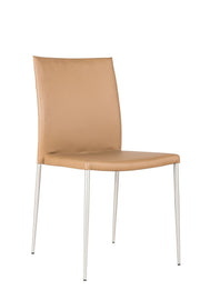 4x Sedia in similpelle marrone 41,5x485h cm