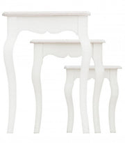 Set classico 3 Tavolini Clorine in legno