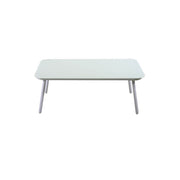 Set salotto da giardino VISALIA in alluminio Bianco e corda Verde 4 pezzi
