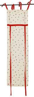 Tenda finestra cuoricini rossi ri-0555 cm. 45 x 160