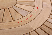 Tavolo Maryland D155 in legno teak