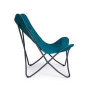 Sedia mare pieghevole in textilene Verde Acqua BUTTERFLY GABICCE 77.5x81x h89 cm iperbriko