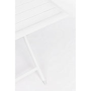 Tavolo da esterno pieghevole in alluminio Bianco ELIN 70x70x71H cm