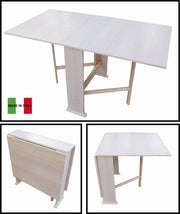 Tavolo Susanna pieghevole bianco 75x145 cm