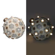 Decorazione natale resina con led sferacmø25h28