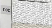 Rectangular white polyester box 1-7 with metal handles cm40x30h21,5