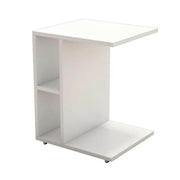 Tavolino da divano Newceylin porta computer vani a giorno  bianco