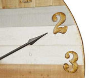 Orologio legno bicolore ea-6422 Ø cm. 91,5 x 6