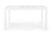 Tavolo allungabile bianco in alluminio stile classico cm 140-210x77