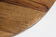 Tavolino grigio in legno riciclato stile design cm Ø70 - 32