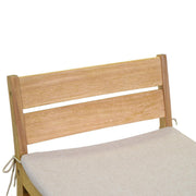 Sgabello legno con cuscini giardino cm 44 x 53 x h 64/85
