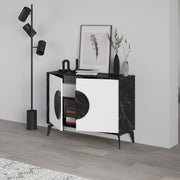 Madia Gora 110x35.6x82 cm Struttura Bendir e Ante Bianco