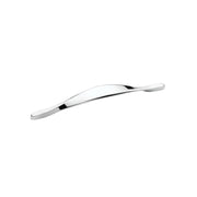 Maniglia cromata per mobile Lemos y1513160, Finitura cromata, Interasse 160 mm