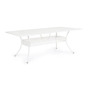 Tavolo da esterno Ivrea rettangolare bianco cm 107x 213