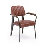 Sedia vintage  C-BR Nelly arancio scuro vintage 60x63x84h cm