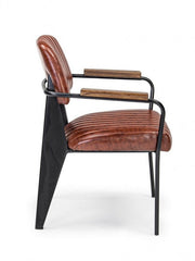 Sedia vintage  C-BR Nelly arancio scuro vintage 60x63x84h cm
