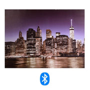 Quadro Bluetooth con stampa città di notte