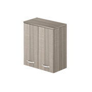 Pensile per lavanderia 2 ante con ripiano colore Olmo H77x71x38cm