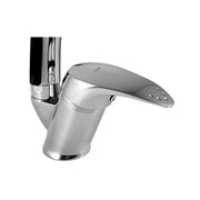 Rubinetto miscelatore da cucina canna in acciaio finitura cromo h.26x10,3 cm