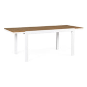 Tavolo allungabile 140-200x90 bianco in alluminio