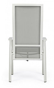 Sedia c-br reclinabile da giardino Steven Lunar 59x72x112h cm