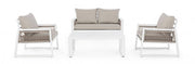 Set salotto giardino Captiva bianco