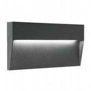 Applique tonda in alluminio pressofuso con diffusore satinato - 6W, 777 lumen grafite
