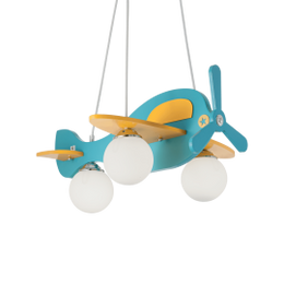 Lampadario cameretta aereo azzurro bimbo