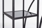Libreria 4 piani metallo nero Korvet