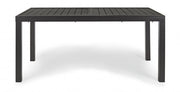 Tavolo allungabile antracite in alluminio stile classico cm 160-240x90