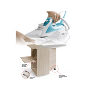 Mobile sitro con 2 cassetti colore Fango H89x57x44cm