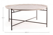 Tavolino in metallo stile fusion