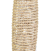 Lampada rattan naturale da terra con attacco cm ø31h119