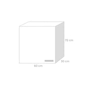 Pensile per cucina  Bianco Frassinato Cm 60x32xH 72  1 anta