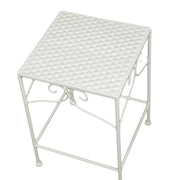 Colonnina metallo milena 1-3 quadra bassa bianco cm 30x30h43
