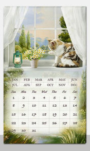 Led panel with rectangular white calendar cm30x50x1,8